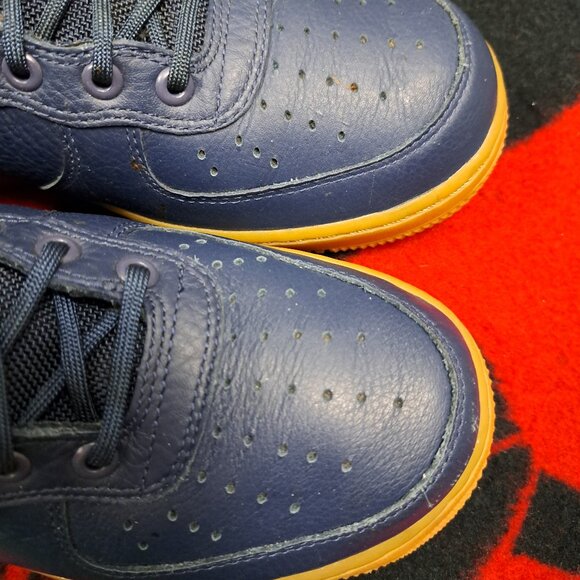 SIZE 7.5 NIKE 2016 SF AF1 AIR FORCE 1 SPECIAL FEILD 864024 400 MEN NAVY - Picture 9 of 12